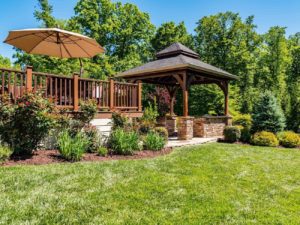 Landscaping with Gazebo & Patio